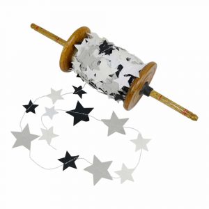 Handmade Mobile on a Roll Paper Stars Blue/White