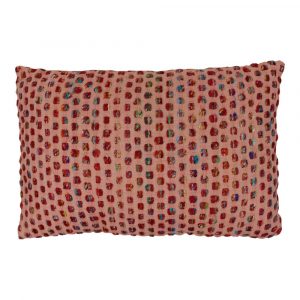 Cotton Cushion Dots Red XL (Rectangular - With Filling)