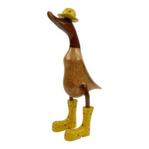 Wooden Duck With Hat and Boots - 36 x 24 cm