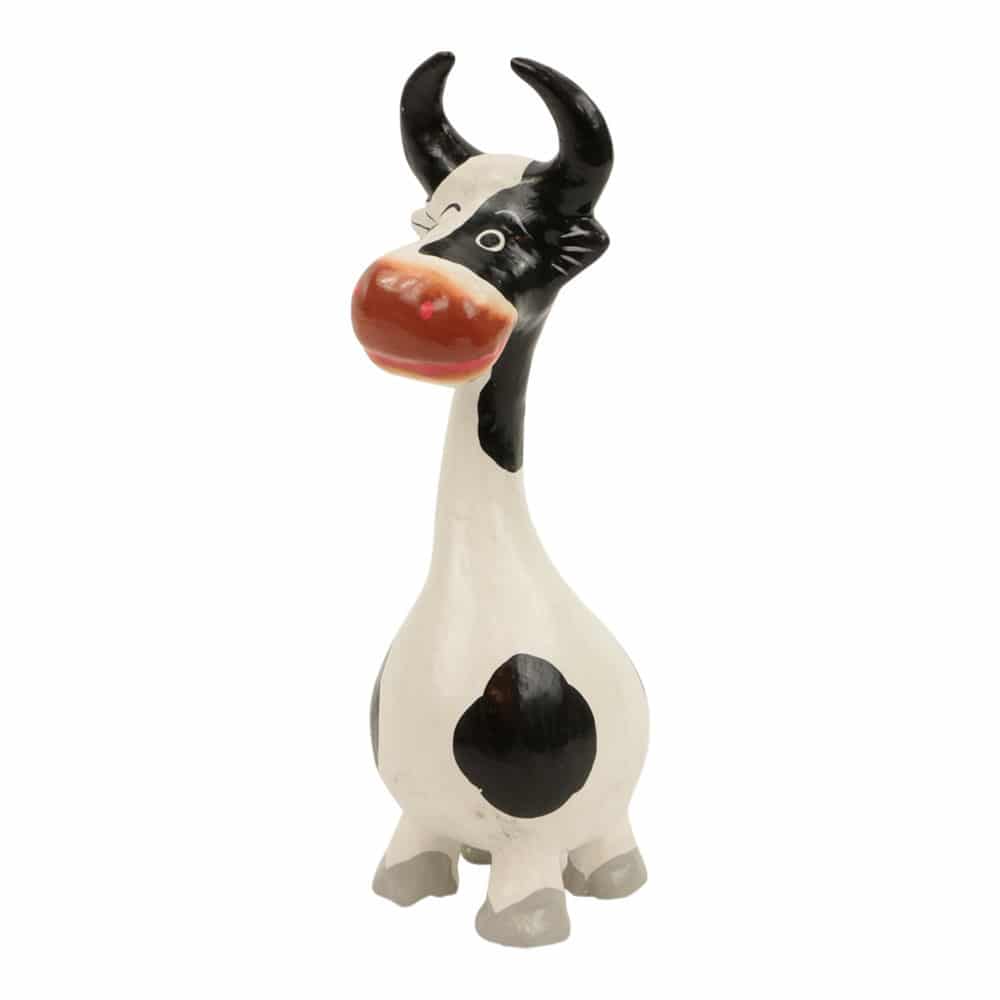 Wooden Cow With Long Neck (19 x 6 x 6 cm)