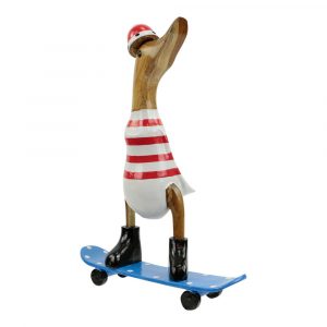 Wooden Duck Skateboard Red - 28 x 20 cm