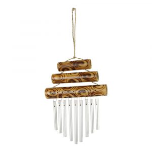Wind Chime Bamboo Branded Decoration Straight (35 x 17 cm)