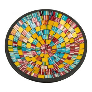 Mosaic Bowl Rainbow Colored (28 x 7 cm)