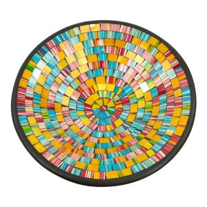 Mosaic Bowl Rainbow Colored (36 x 10 cm)