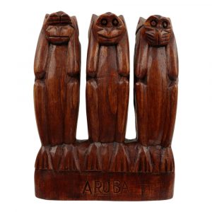 Monkies in a Row Wooden Hear / See / Speak