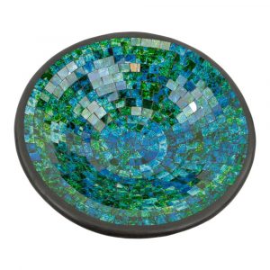 Mosaic Bowl- Green-Blue ( 37 cm )