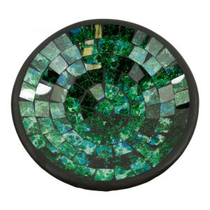 Bowl Mosaic Green and White - 21 cm