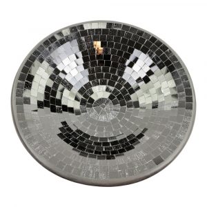 Bowl Mosaic Black Glitter - 37 cm