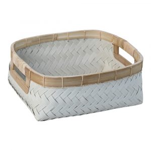 White Rectangular Basket (30 x 25 cm)