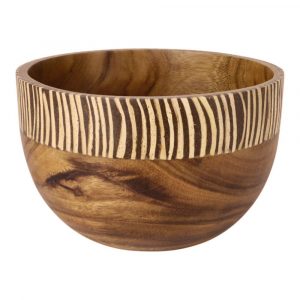 Wooden Bowl - Coconut Decoration (19 x 12 cm)