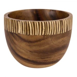 Wooden Bowl - Coconut Decoration (15 x 11 cm)