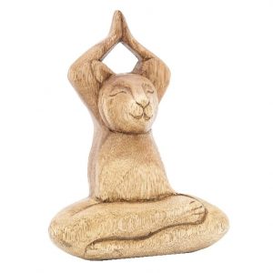 Cat Lotus Pose with Hands High - Namaste (18 cm)