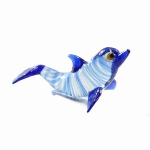 Blue Dolphin - Glass (10 x 6 cm)