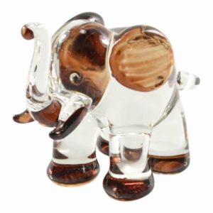 Glass Statue Elephant (7,5 x 5,5 cm)