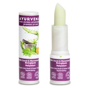 Ayurvenat Holy Basil and Mandarin Vegan Lip Balm BIO