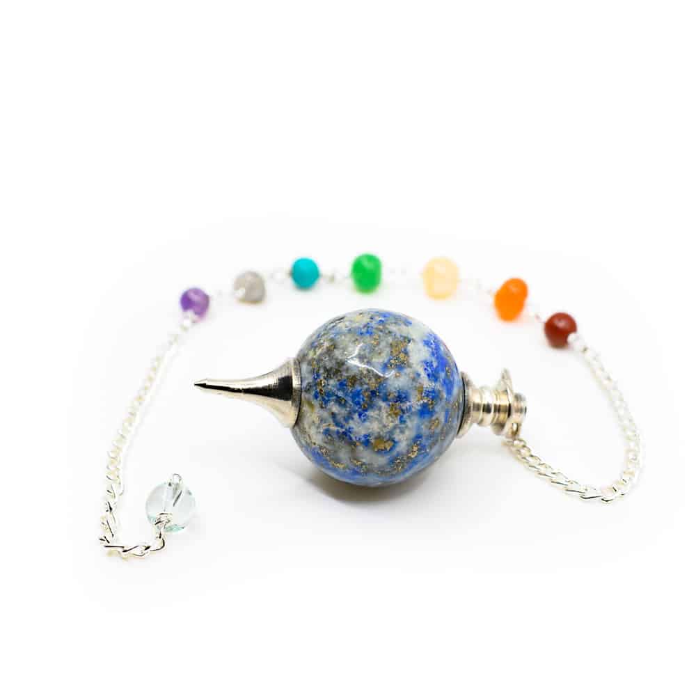 Pendulum Lapis Lazuli Sphere with Gemstone beads