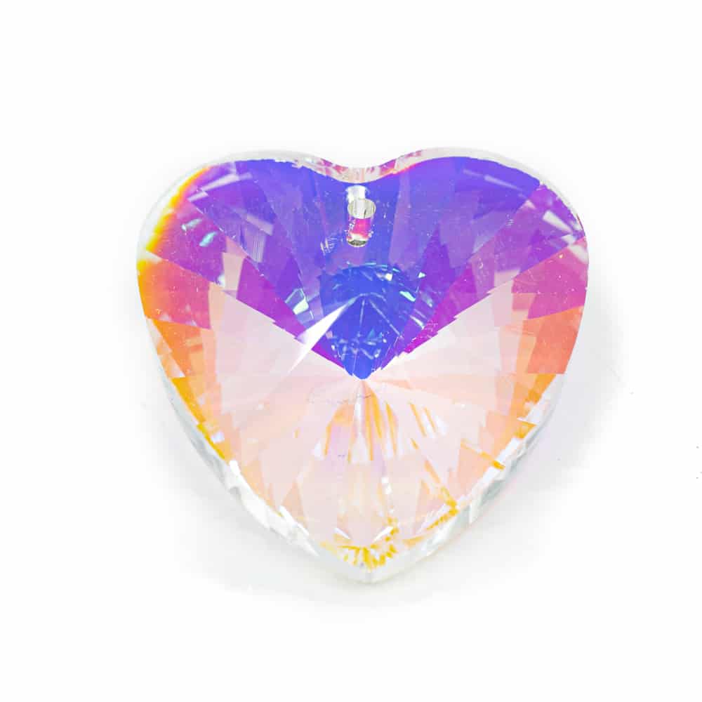 Rainbow Crystal Heart-shape Mother of Pearl (40 mm)