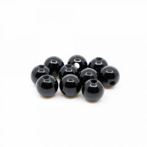 Gemstone Loose Beads Black Tourmaline - 10 pieces (6 mm)