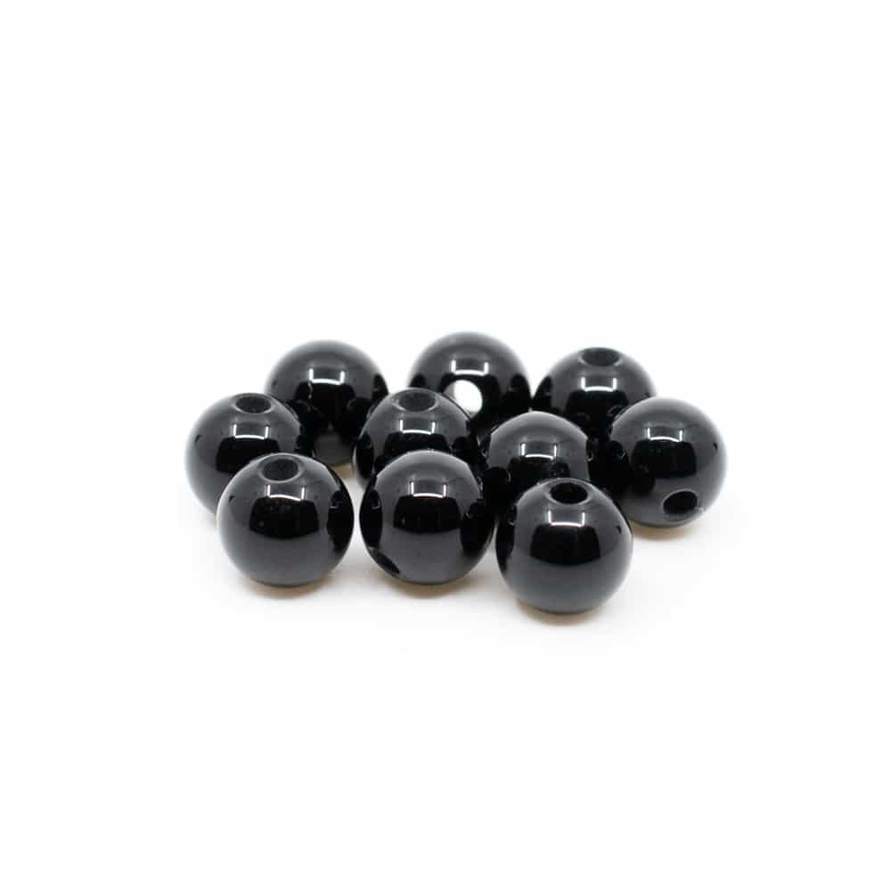 Gemstone Loose Beads Obsidian - 10 pieces (6 mm)