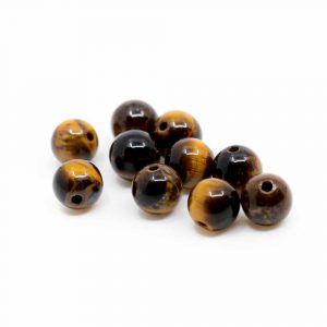 Gemstone Loose Beads Tiger Eye - 10 pieces (6 mm)