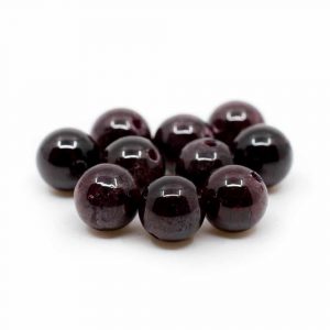Gemstone Loose Beads Garnet - 10 pieces (6 mm)