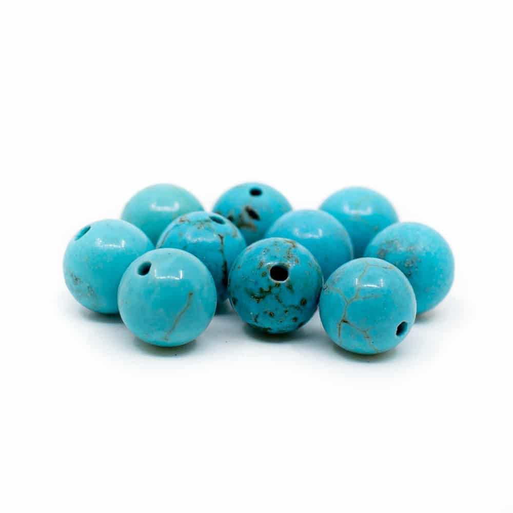 Gemstone Loose Beads Turquoise - 10 pieces (6 mm)