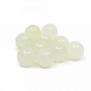 Gemstone Loose Beads Green Jade - 10 pieces (8 mm)
