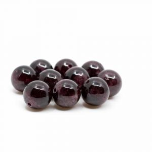 Gemstone Loose Beads Garnet - 10 pieces (8 mm)