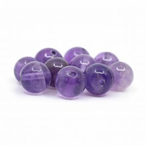 Gemstone Loose Beads Amethyst - 10 pieces (8 mm)
