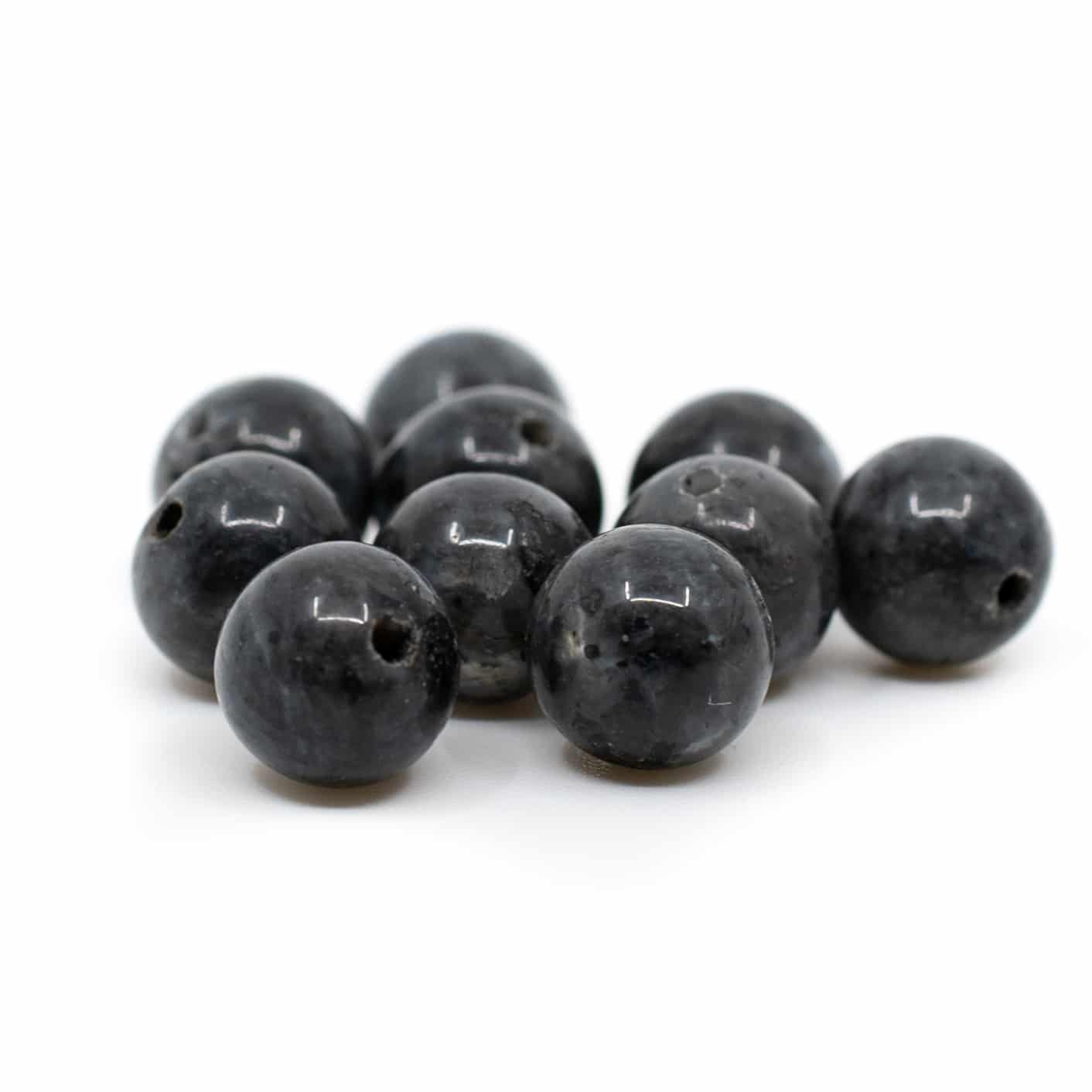 Gemstone Loose Labradorite Beads - 10 pieces (8 mm)