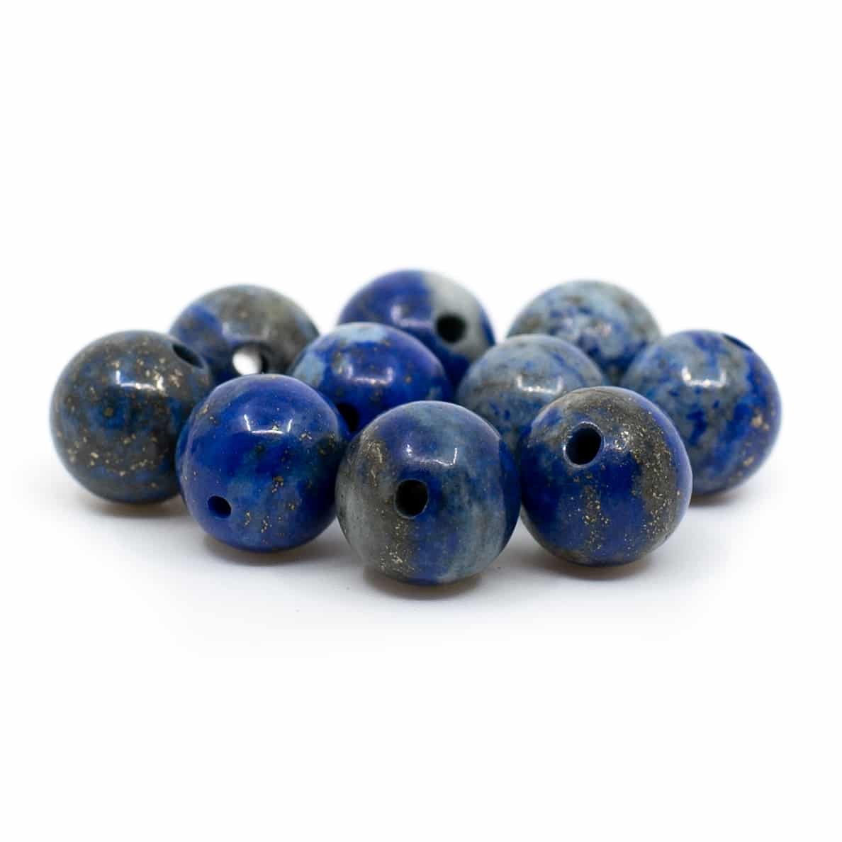 Gemstone Loose Beads Lapis Lazuli - 10 pieces (8 mm)