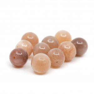 Gemstone Loose Beads Sunstone - 10 pieces (10 mm)