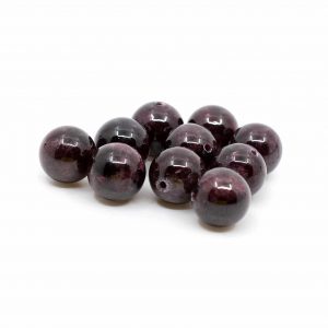 Gemstone Loose Beads Garnet - 10 pieces (10 mm)