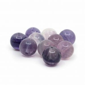 Gemstone Loose Beads Fluorite - 10 pieces (10 mm)