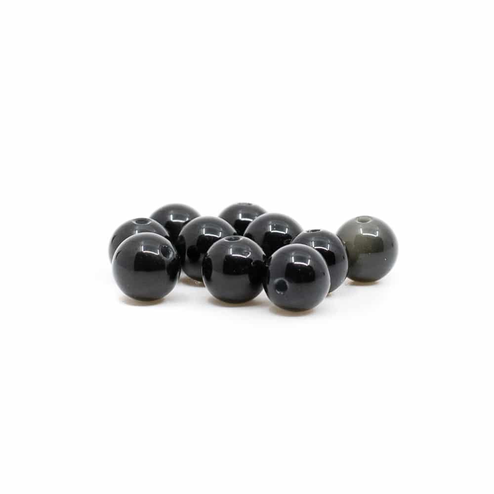 Gemstone Loose Beads Black Onyx - 10 pieces (6 mm)