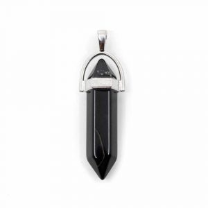Double Pointed Pendant Obsidian