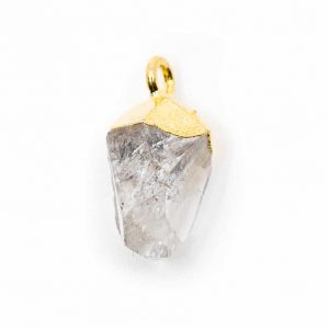 Birthstone Pendant April Herkimer Diamond (10 mm)