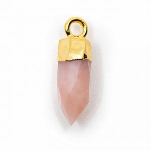 Gemstone Pendant Point Pink Opal (12 mm)