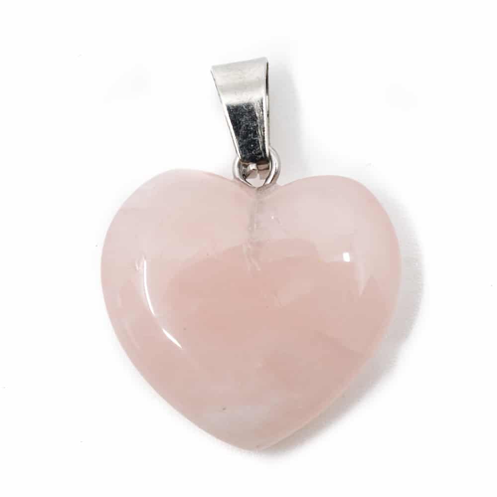 Gemstones Heart Pendant Rose Quartz (20 mm)
