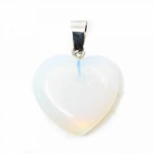 Heart Shape Gemstones Pendant Opalite (20 mm)