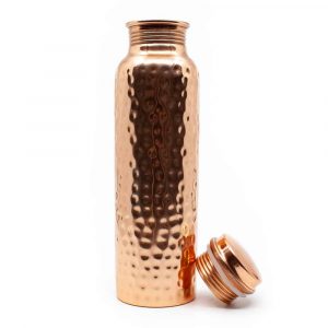 Spiru Copper Water Bottle Hammered - 900 ml