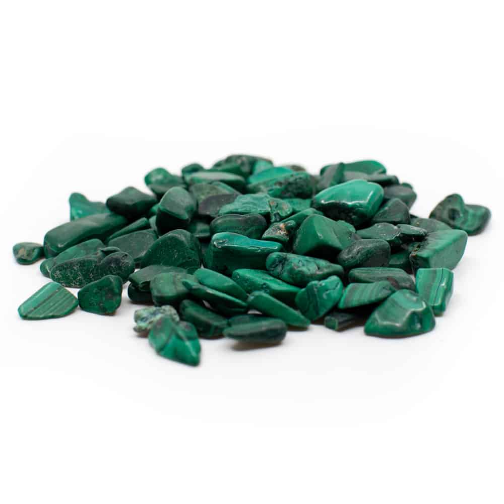Malachite Tumbled Stones (5 to 10 mm) - 100 grams