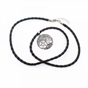 Viking Pendant with Pentagram and Tree of Life
