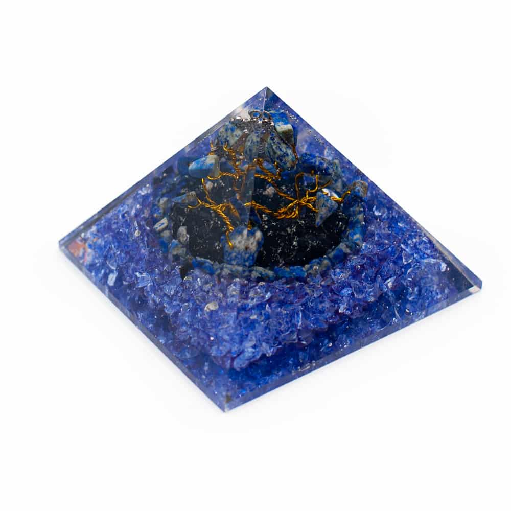 Orgone Pyramid Lapis Lazuli - Gemstone Tree (80 mm)