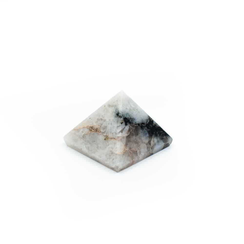 Pyramid Gemstone Rainbow Moonstone (25 mm)