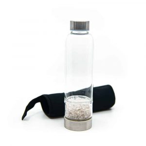 Spiru Gemstone Water Bottle Rock Crystal - 400 ml