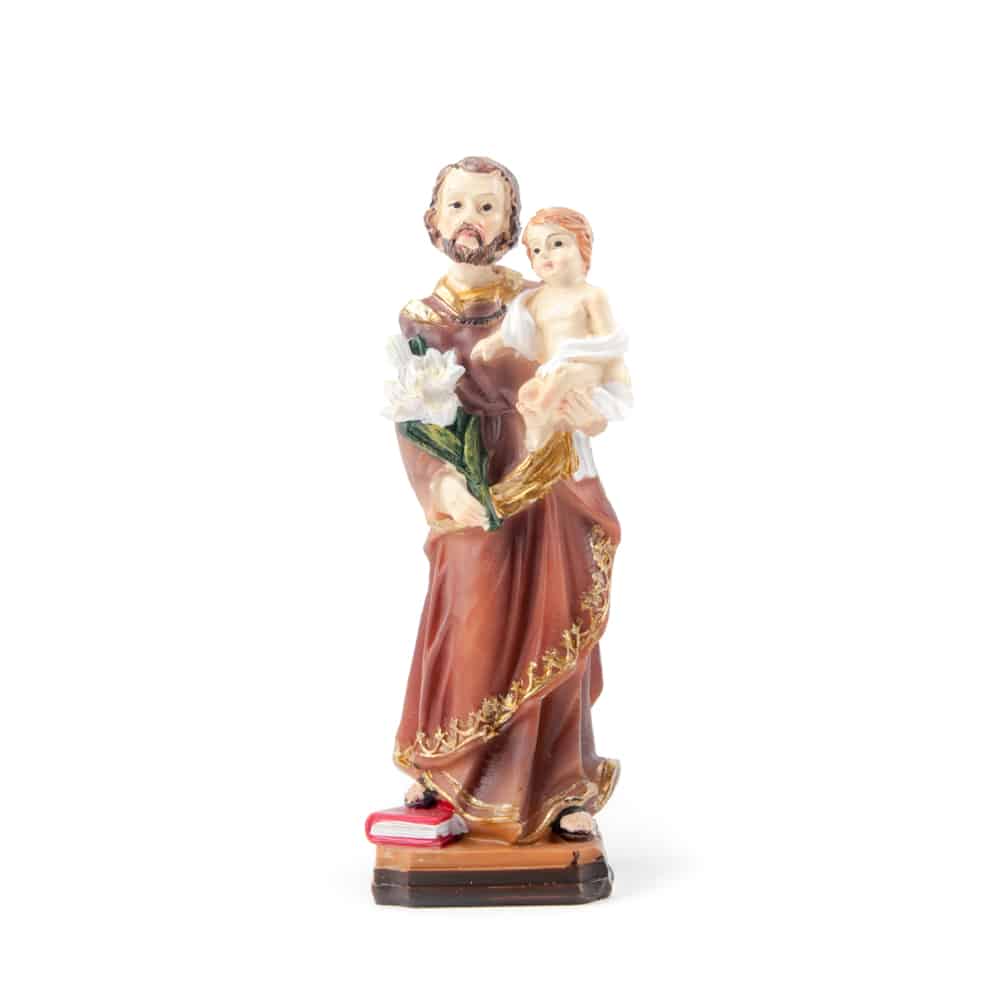 Image of Joseph with Child Jesus 13 cm