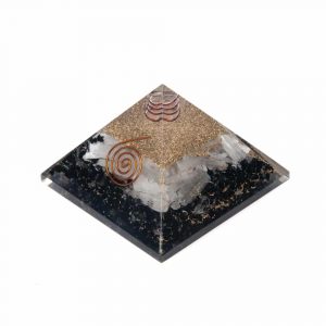 Orgonite Pyramid Black Tourmaline & Selenite (70 mm)