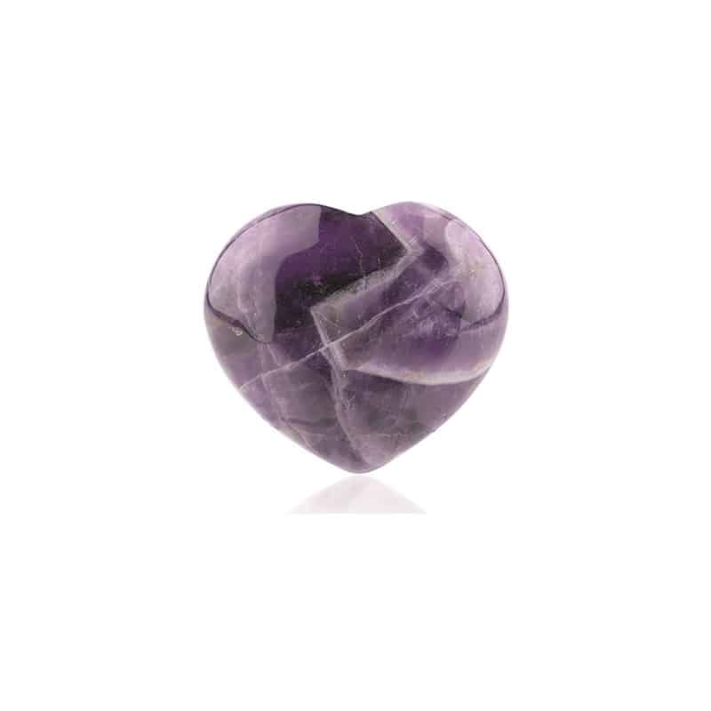 Amethyst Precious Stone Heart (10 mm)