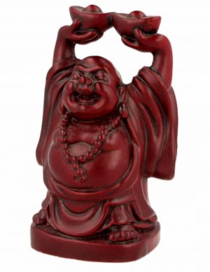 Buddha Red 2 Bowls Above Head (9 cm)